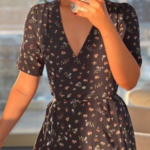 Floral Wrap Mini dress